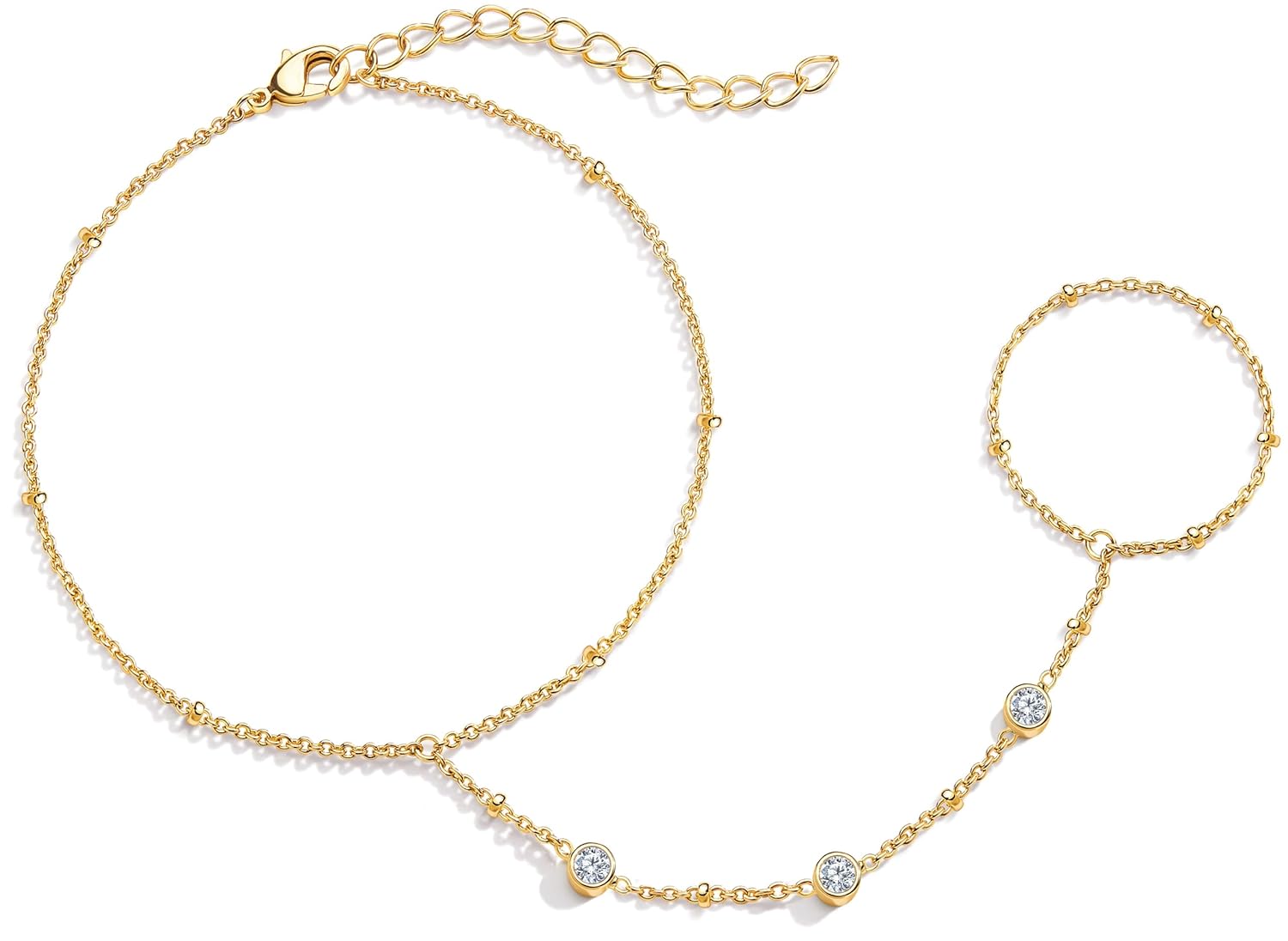 Gold Bracelets Set for Women Stack Dainty Thick Bracelets Stack for Women Trendy Simple Thin Gold Plated Cuff