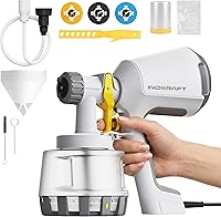 InoKraft HVLP Paint Sprayer with Cleaning Kit - 1200ml, 3 Nozzles, No Thinning for Furniture, Cabinets, House Painting