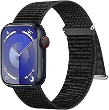 Higgs Nylon Strap Compatible with Apple Watch Strap 42 mm (Series 11 10) 41 mm 40 mm 38 mm Women Men Sports Adjustable Bracelets for iWatch SE 3 2 1 Series 11 10 9 8 7 6 5 4
