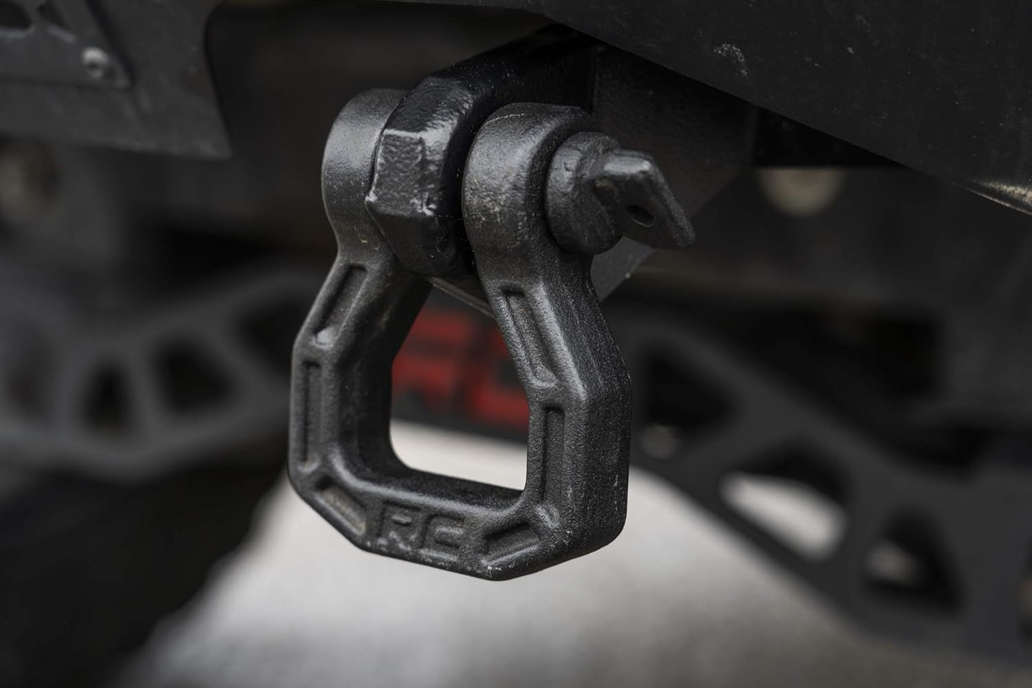 Rough Country Black Forged Steel D-Ring Shackle Set | Pair - RS118
