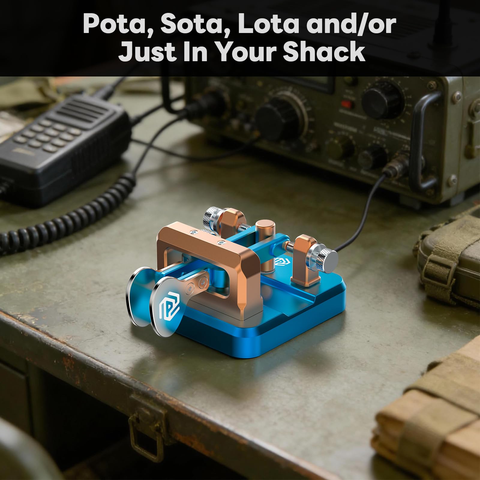 Amazon.co.jp: PUTIKEEG アマチュア無線電気キーパドル モールス信号