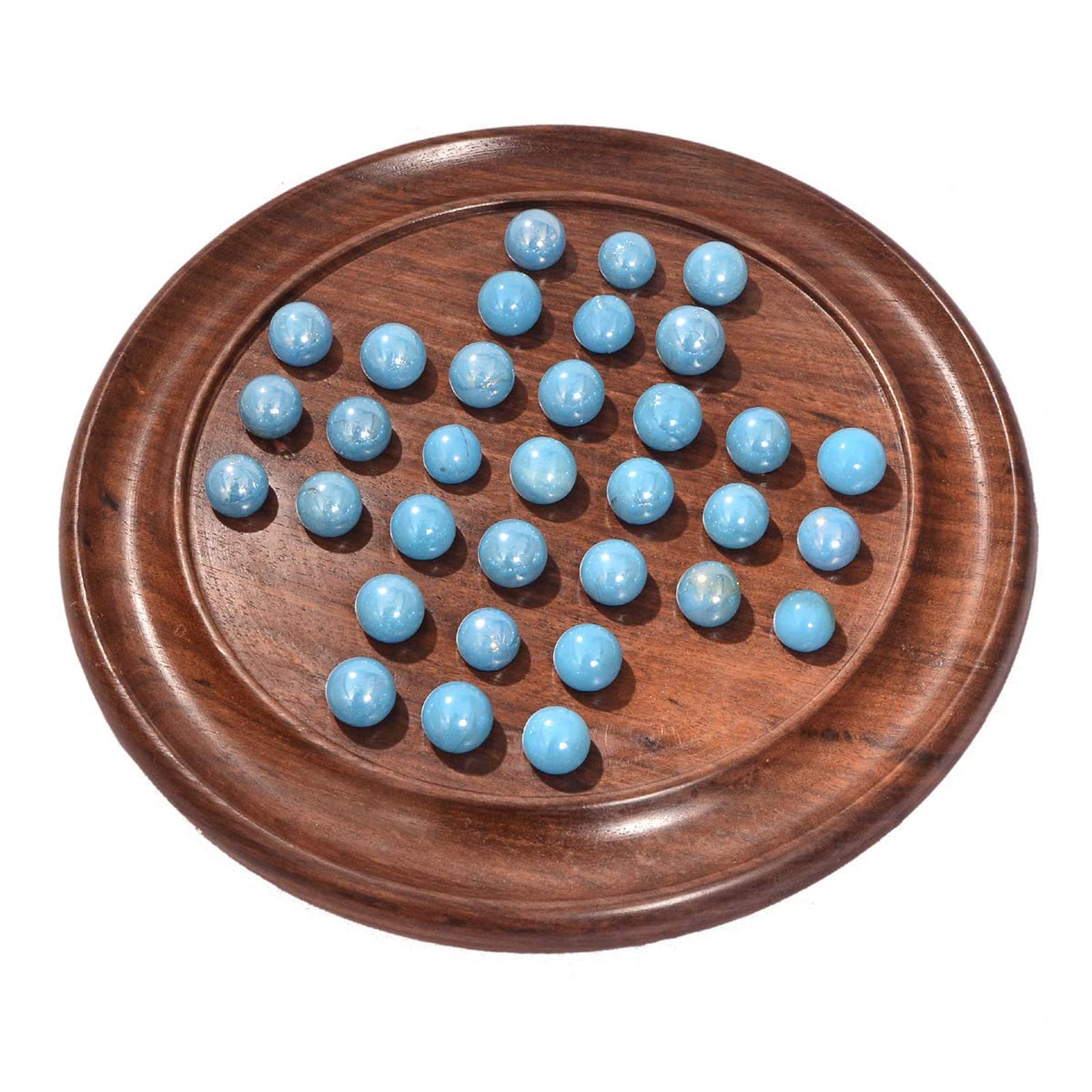 Zyntix Wooden Brainvita Board Game for Kids with Glass Marbles, Classic Board Games and Kids Games, Perfect for Developing Strategic Thinking Skills, Ideal Child Gift, Durable and Safe (Blue) (B08W9P1V4Z) Amazon Price History, Amazon Price Tracker