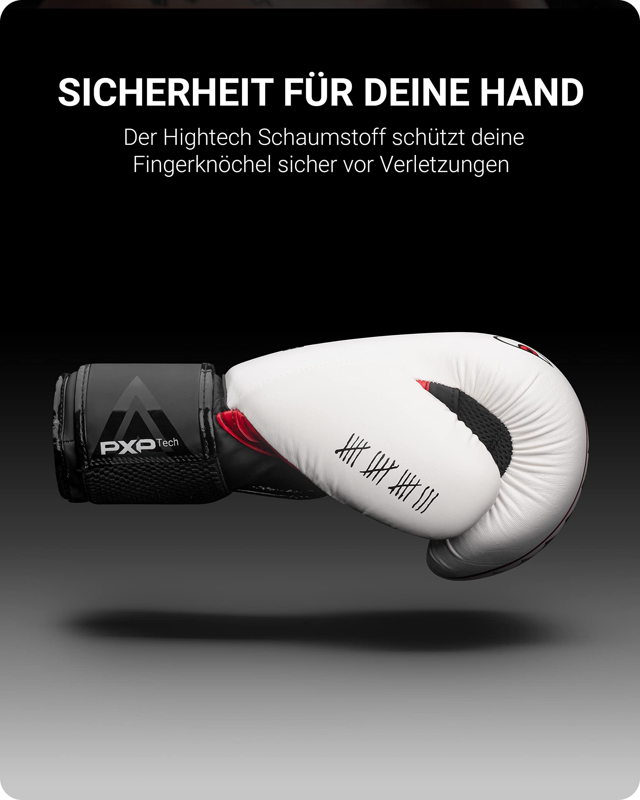 Phantom Boxhandschuhe Fight Squad | MMA Thai Boxing Gloves | Männer (Fight Squad - Weiß, 12 Oz)