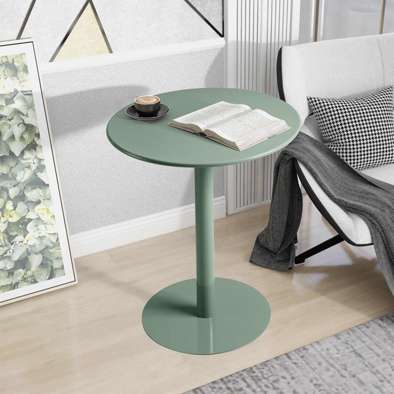 Amazon｜ハイトップバーテーブル、大きな金属ベースを備えたモダンな