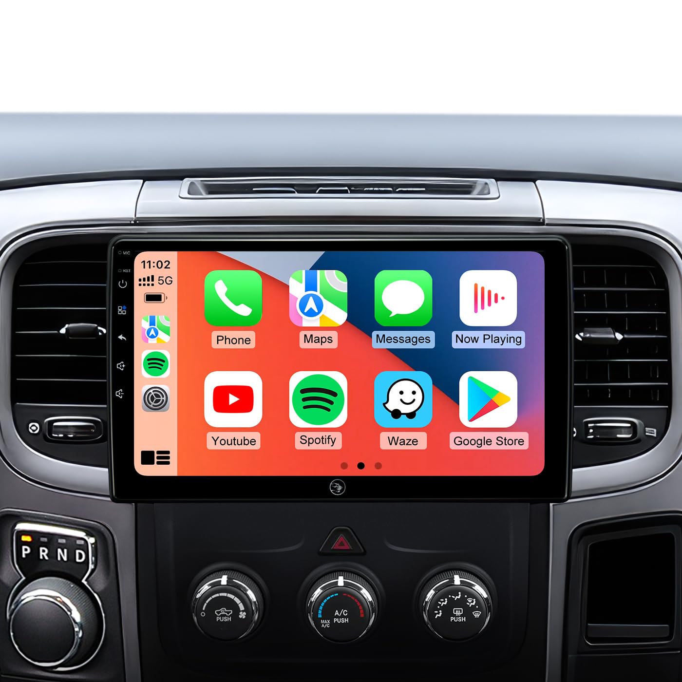 9inch Car Stereo Radio for Dodge Ram 1500 2500 3500 2013 2014 2015 2016 2017 2018 with Wireless carplay/Android auto/Touchscreen/Android12/GPS Navigation/HD Backup Camera-image-10