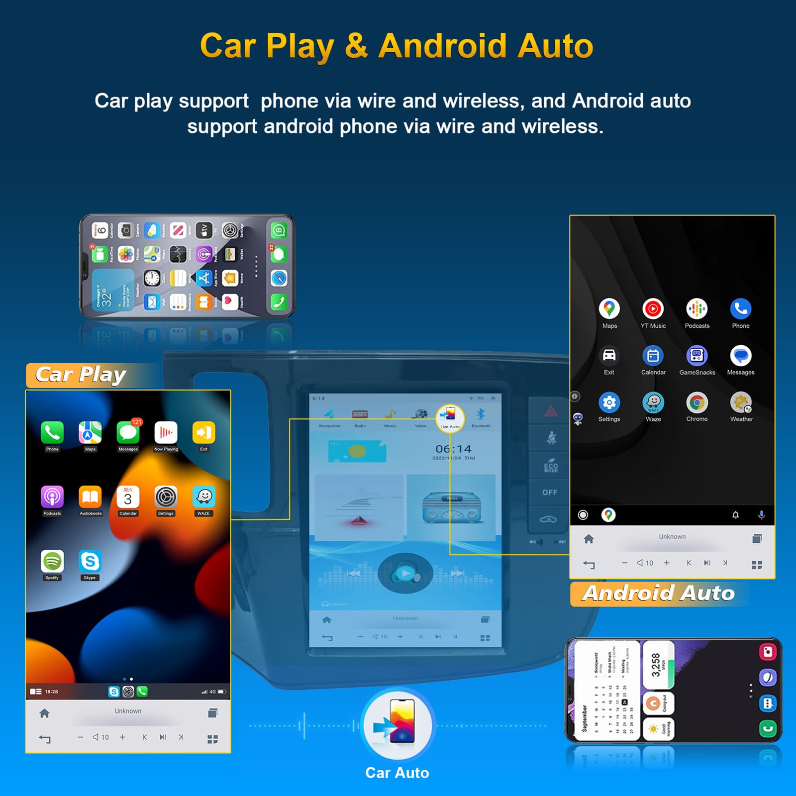 Radio samochodowe Android dla Mitsubishi Outlander 2014-2019 Stereo 10,4"