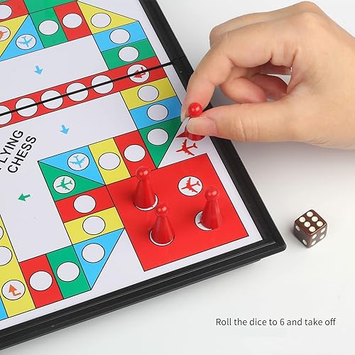Miniatura 5 de Andux Juego de mesa portátil plegable magnético de ajedrez volador CXYXQ-03 (M)