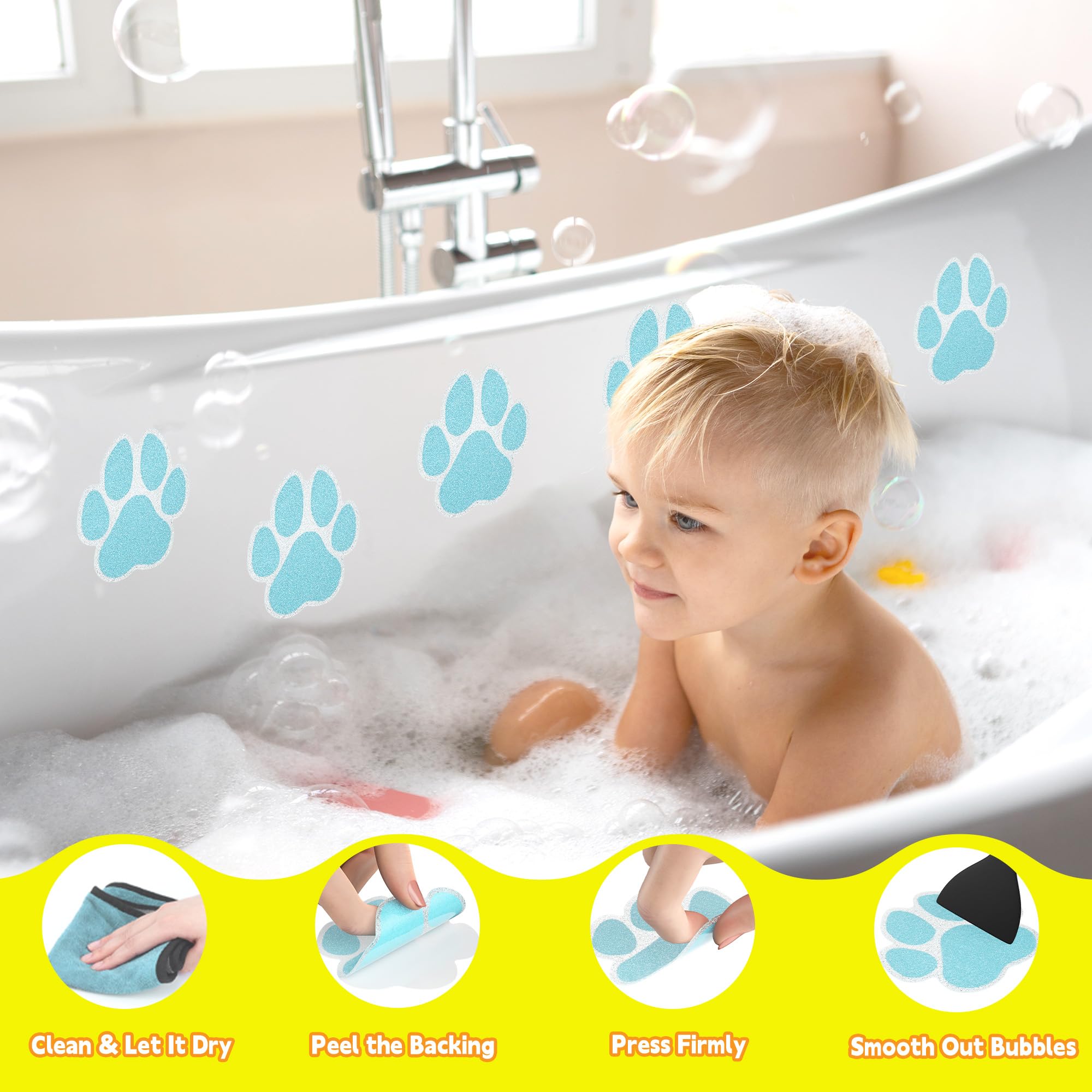 Navaris Tappetino Antiscivolo Vasca Da Bagno - Tappeto Anti Scivolo - Foto 6