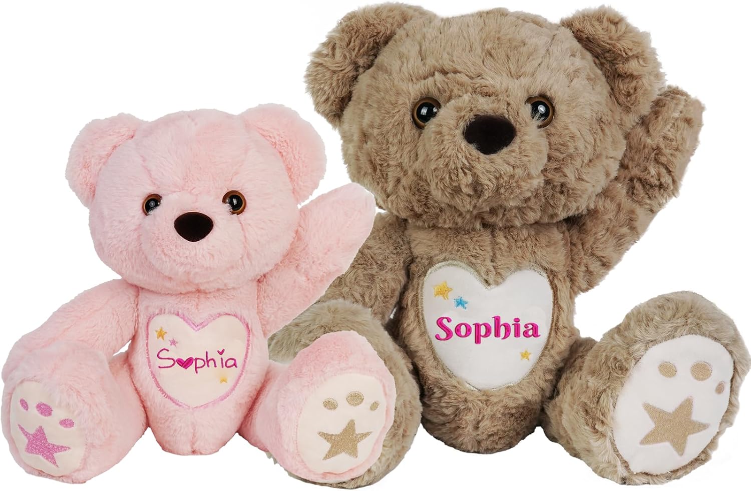 Peluche personalizado BeneCharm con nombre bordado, oso de peluche para bebé