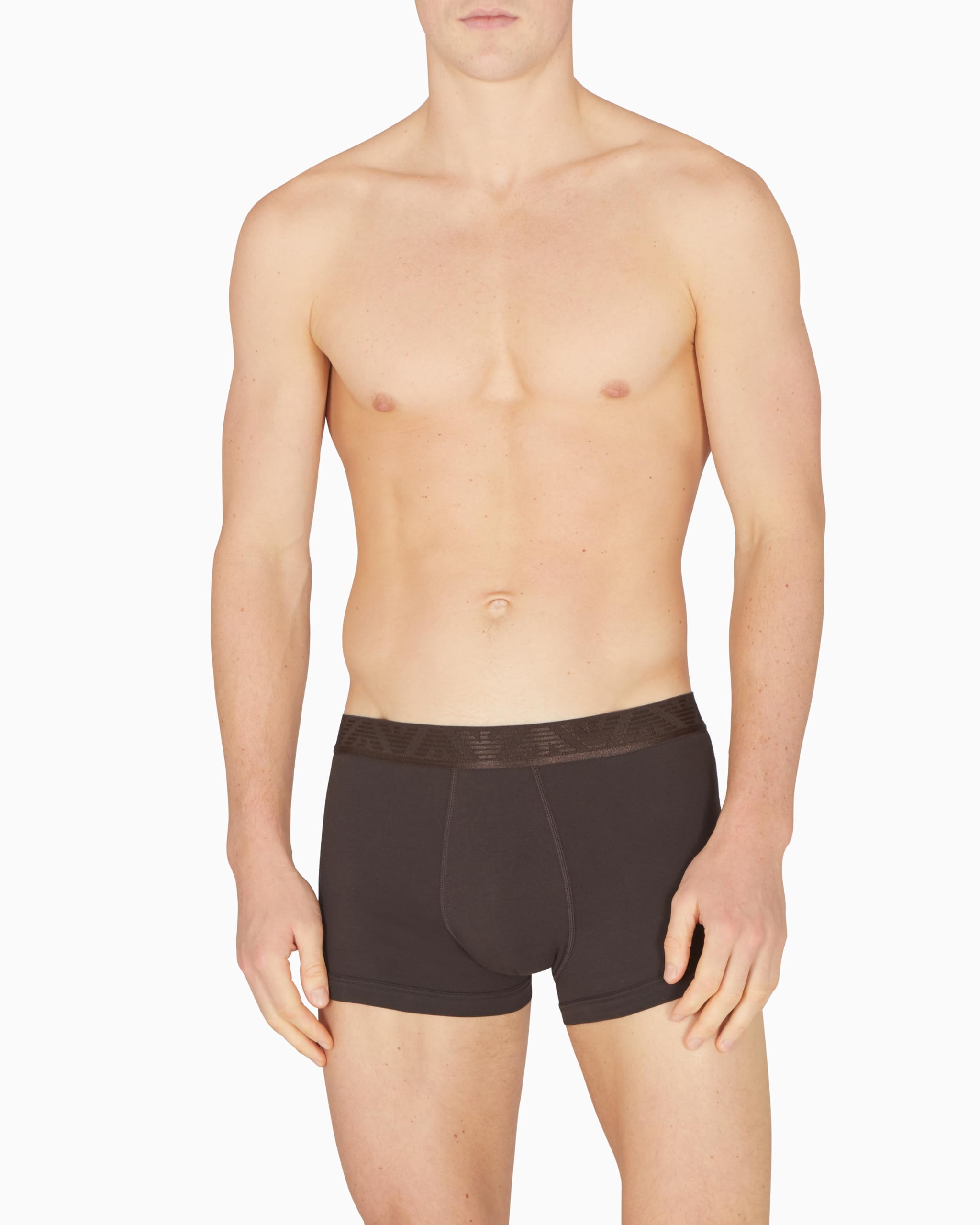 Emporio Armani Shiny Logoband Pack 3-Pack Trunk Bermuda Uomo (Pacco da 3)