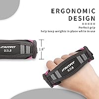 Vista 3 de RitFit Soft Hand Weights Set - 0.5/0.75/1/1.5/2 LBS (1 Pair) Walking Dumbbell for Women & Men with Reflective Straps - Jogging, Running, Physical