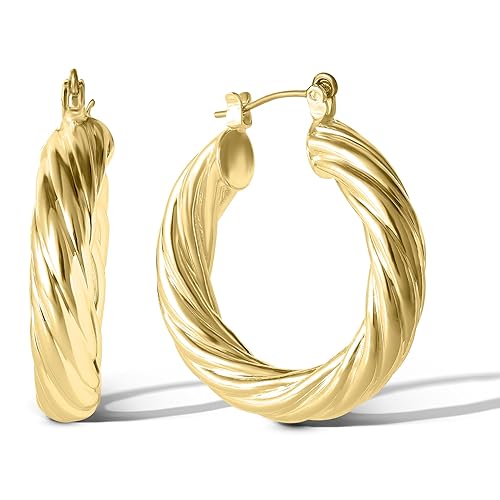 Jessica Simpson Womens Hoop Earrings - Silver-Tone or Gold-Tone Hoop
