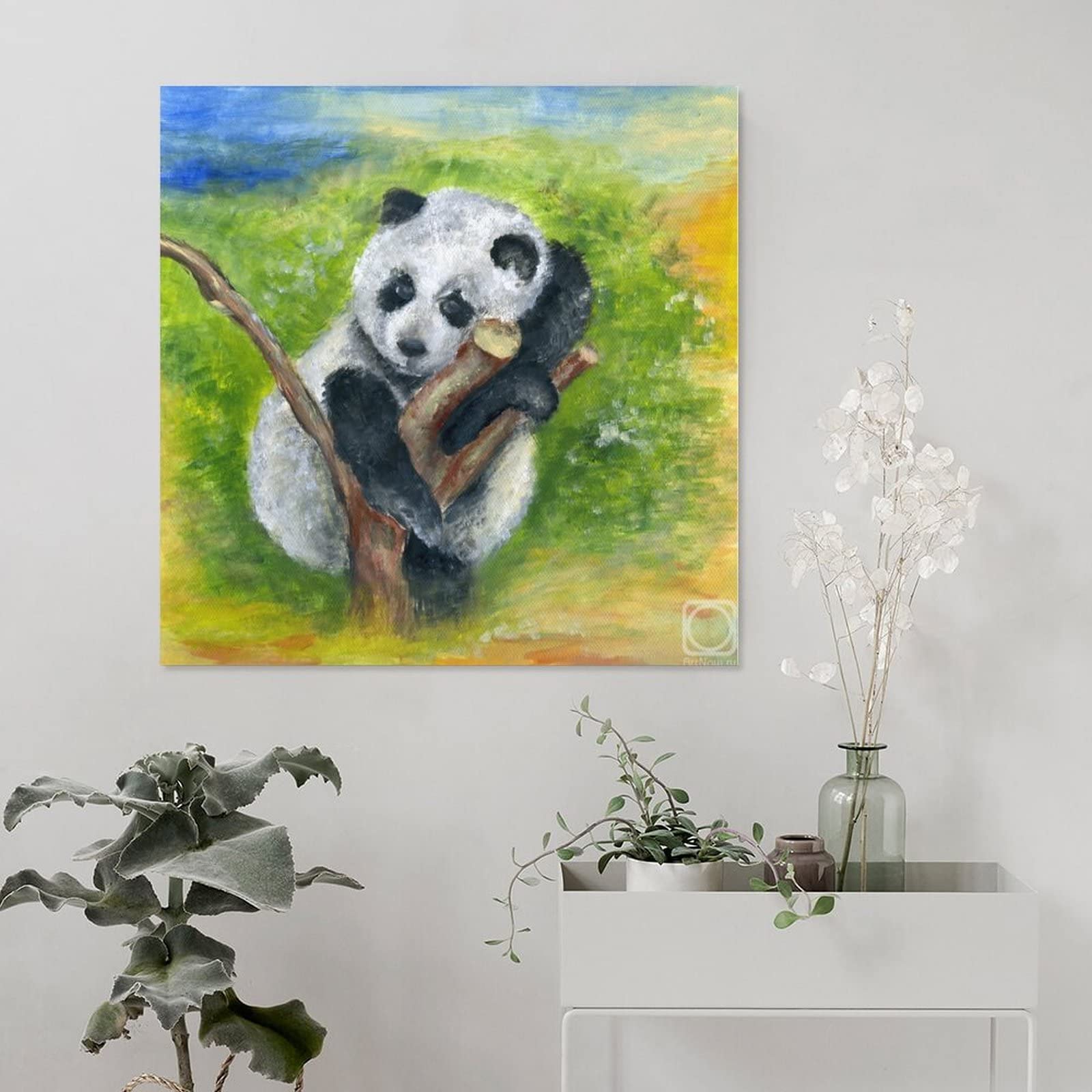 パンダ 絵画 絵 パラズスショルティー 額縁 アート パンダの絵 【公式