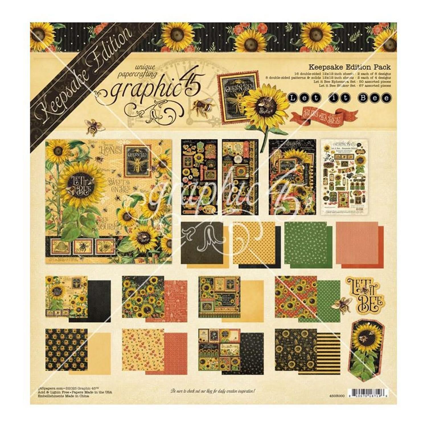 Graphic 45- Keepsake Edition Pack- Let It Bee