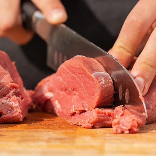 Miniatura 8 de Cuchillo de chef japonés profesional de 8 pulgadas, afilado de 67 capas Damasco VG-10 con núcleo de acero, cuchillo de cocina martillado con mango