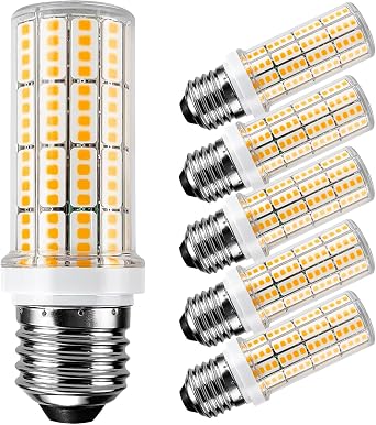 RIUVAO LED Light Bulb 200W Equivalent 2500 Lumen Super Bright 3000K Daylight White 20W Led Bulb E26/E27 Medium Base for Home Garage Warehouse Indoor Outdoor Led Corn Light Bulb Pack of 6