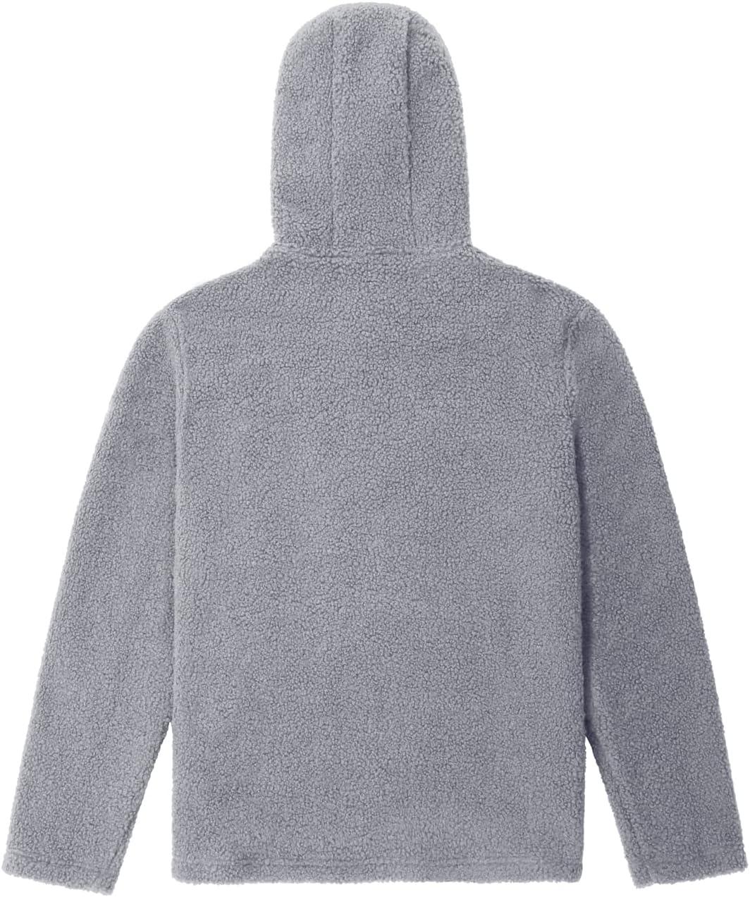 chouyatou Men's Tribal Aztec Printed 1/4 Zip Fuzzy Sherpa Pullover Sweatshirt Hoodie - Image 3