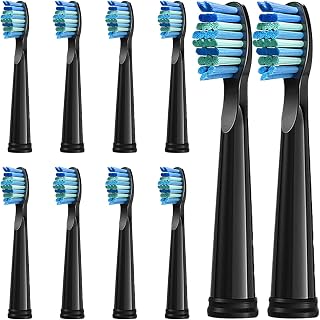 Replacement Toothbrush Heads Fit for TBUSB180 Electric Brush,10 Pack | Fits TBUSB180,TBUSB200 with tight snap lock, no wobble. Budget multi-pack.