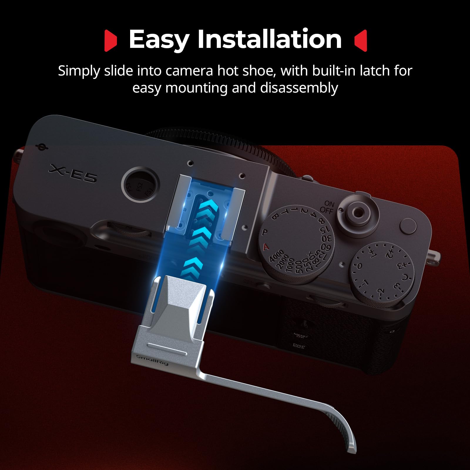 富士フイルム X-E5、 35mmレンズ、ケース、サムグリップ SmallRig が