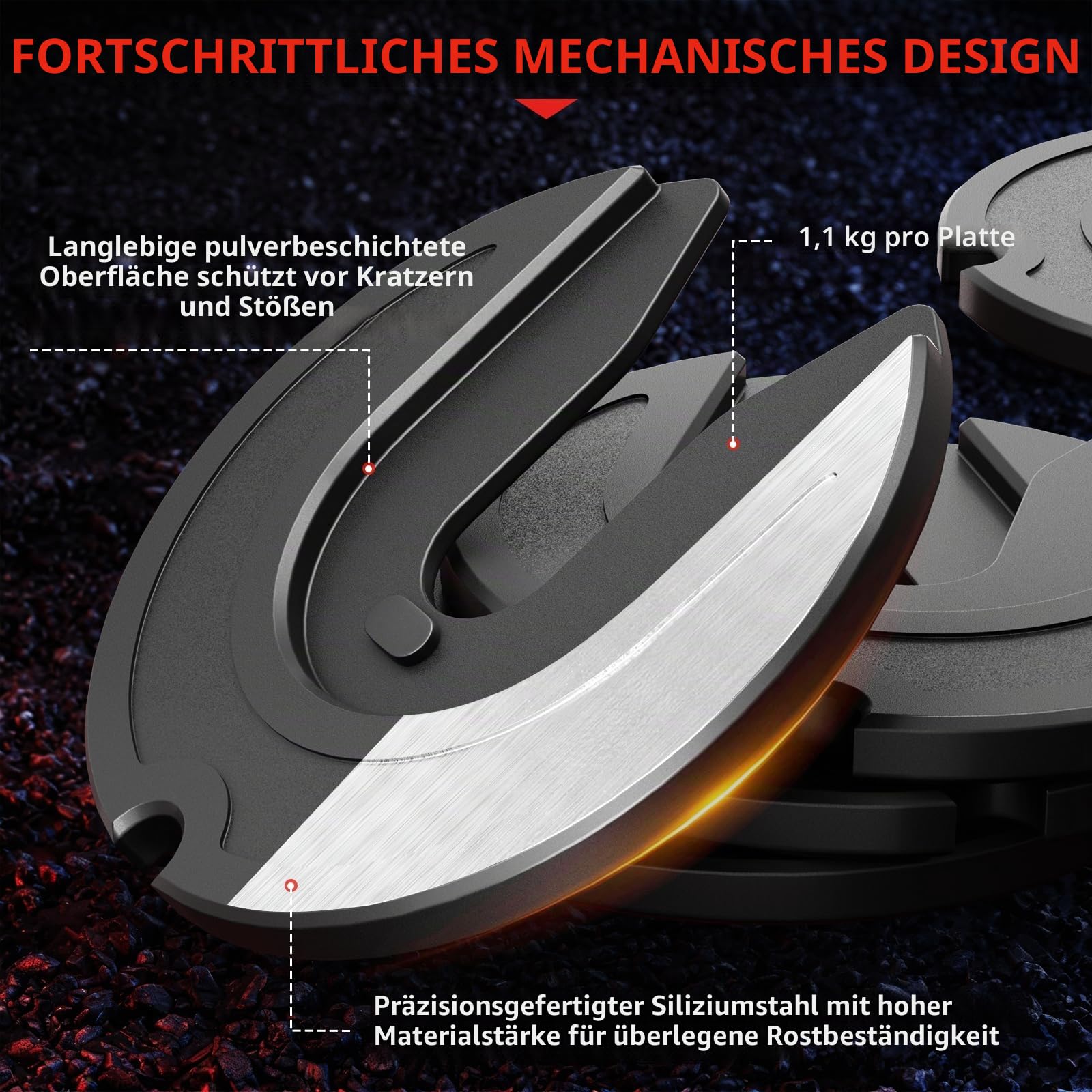 AOTOB 25/25 kg (Paar) Verstellbares Hantel-Set, Hanteln Verstellbares Gewicht mit Anti-Rutsch-Schnellverstellung Drehgriff, Hantel-Sets Verstellbar für Männer und Frauen, Kurzhanteln Paar für