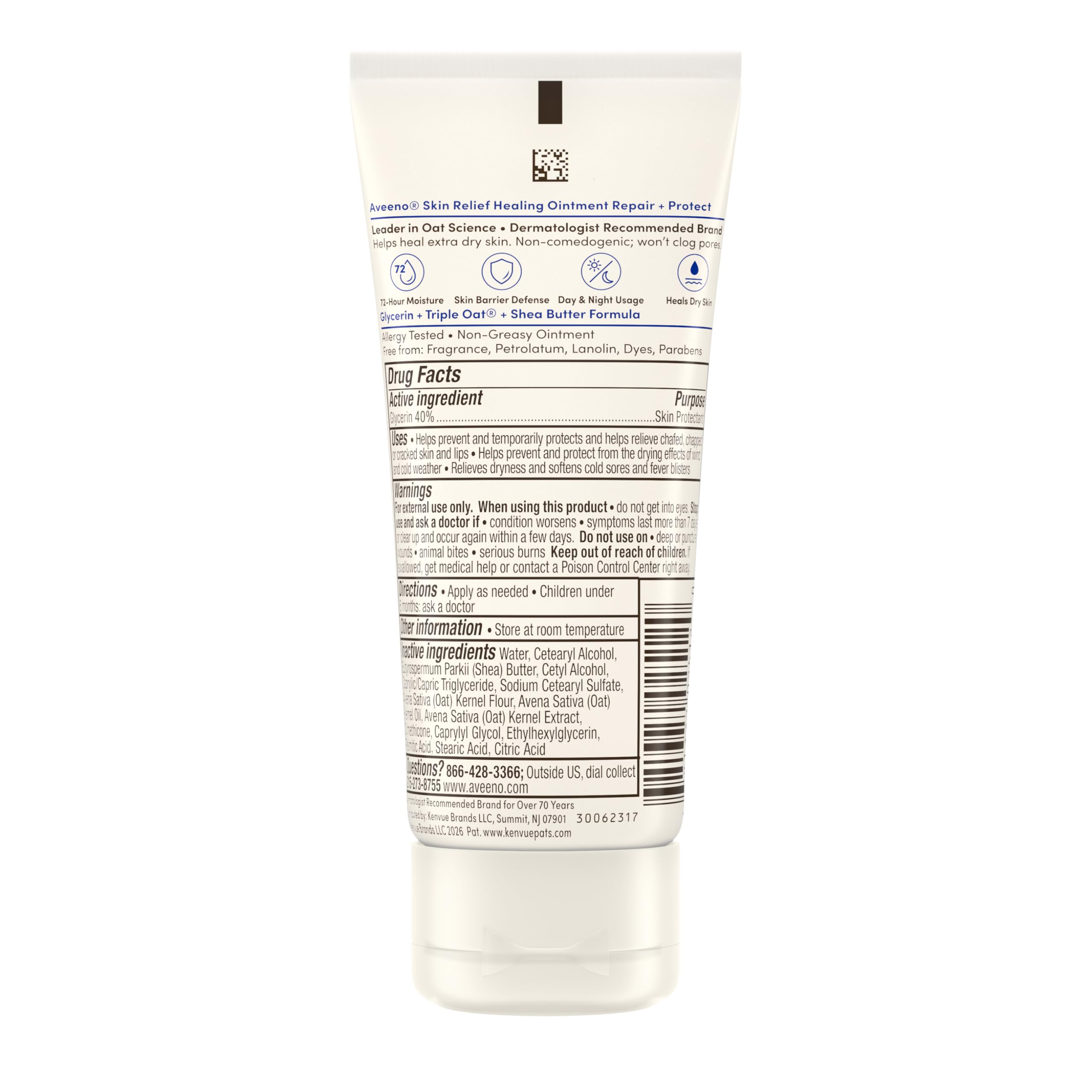 Aveeno Skin Relief Ointment - Fragrance-Free -8 Aveeno Skin Relief Ointment - Fragrance-Free -8