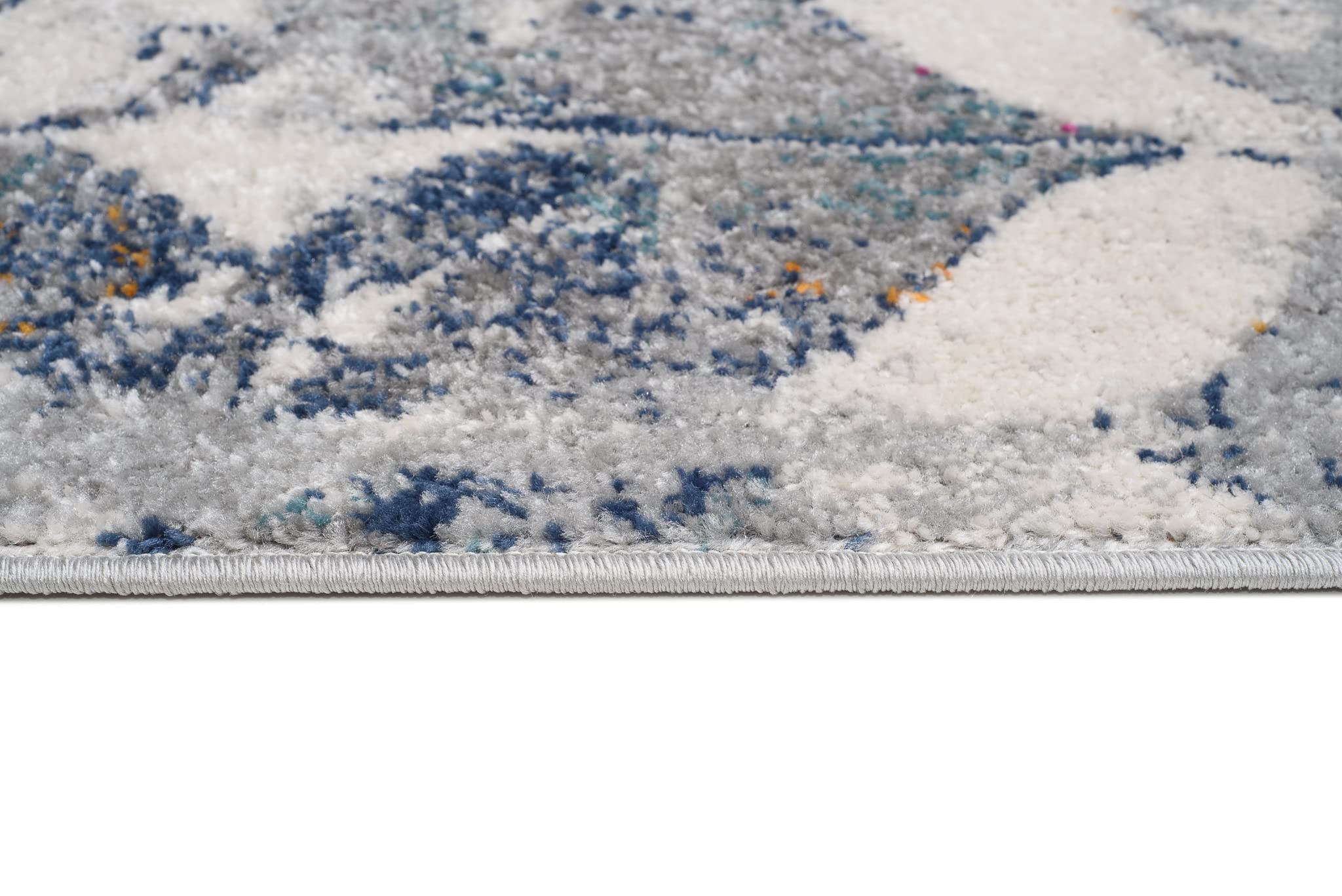 Mazovia Tapis de Couloir Couloir 70x375cm Anthracite Gris Abstrait Doux | Tapis de Couloir pour Cuisine Buanderie Chambre Entrée Chauffage au Sol Facile D'entretien Poils Courts Long Vendu au Mètre