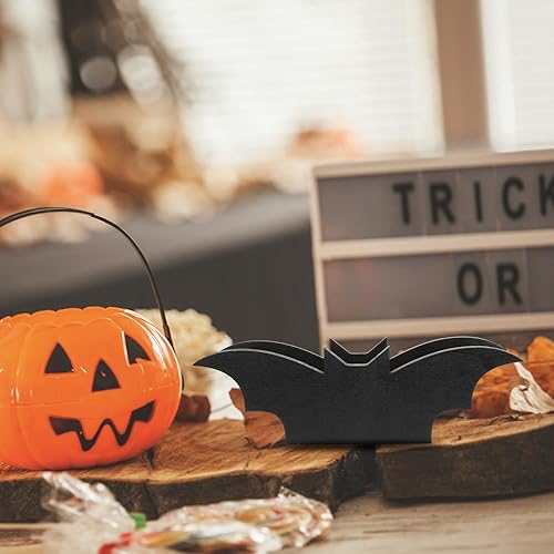 Miniatura 8 de EXCEART Caja de caja de decoración de murciélago de maquillaje cepillo de maquillaje contenedor de baratija en forma de murciélago organizador de