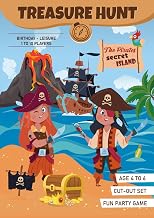 Pirate Treasure Hunt for Kids | The Pirates' Secret Island | Fun Party Game for Children: Scavenger Hunt "ready-to-cut" Set (French Edition)