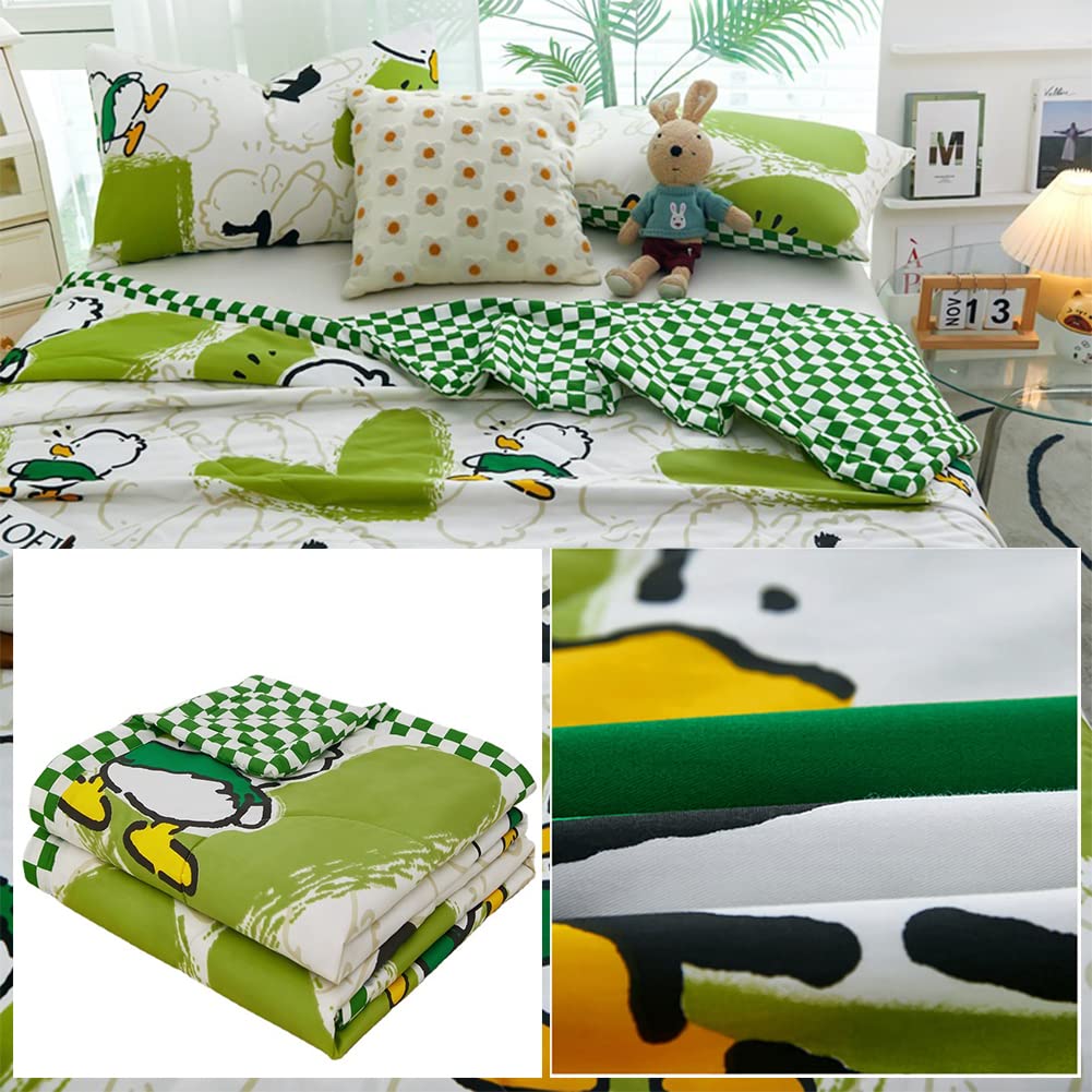 FANSU Couvre Lit Matelassé Réversible Dessus de Lit Couverture Climatisation Couette Parure de Lit Canapé l'Air Conditionné Imprimé Courtepointe (180x220cm,Bicyclette)