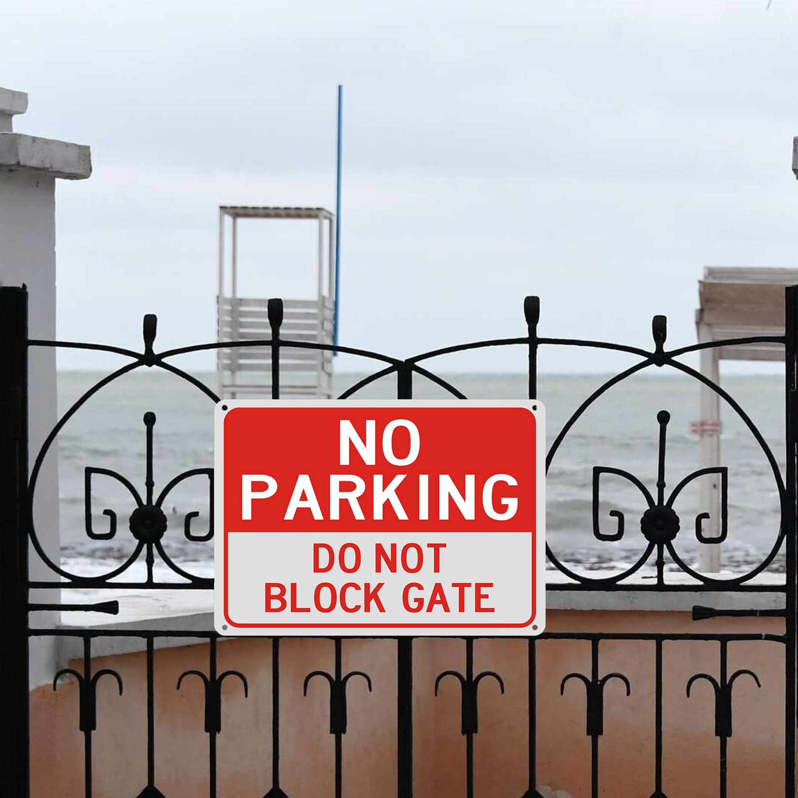Schild Mit Aufschrift „No Truck Parking“ – Aluminium, 30,5x20,3 Cm, Wetterfest, Für Auffahrt & Gewerbe