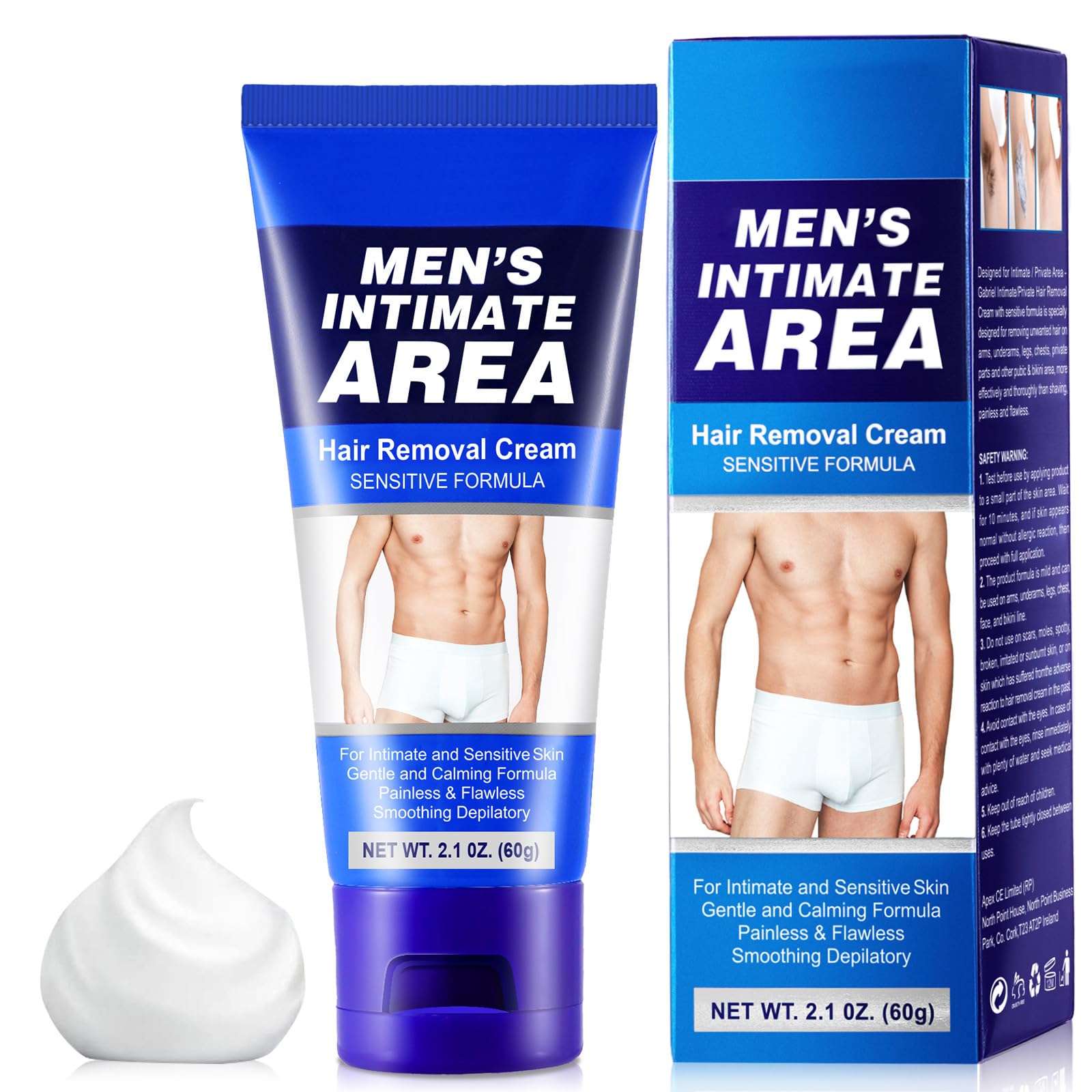 KDJXZHair Removal Cream,Hair Removal Cream for Genitals Intimate Hair Removal Cream Hair Removal Cream for Men Genitals Suitable for Chest Back Legs and Arms Suitable for All Skin Types