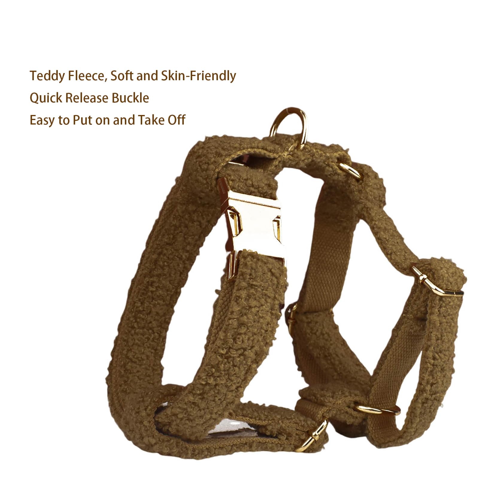 Große Hundeleine Halsband Und Harness Set No Pull Pet Einstellbare Metallschnalle Halsband Mit Anti-Twist Hundeleine Für Mittlere Und Große Hunde (braun)