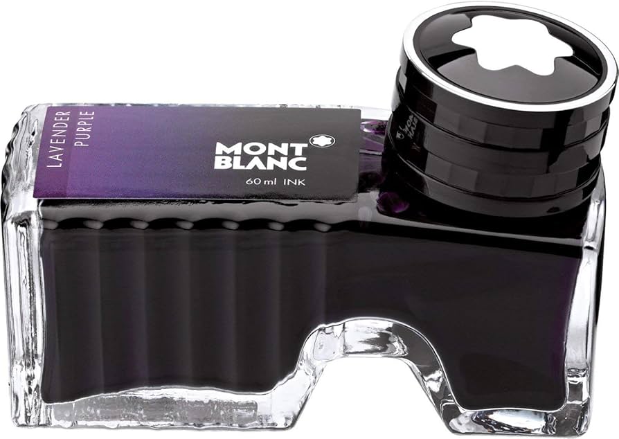 Montblanc Garrafa de tinta roxa lavanda 105196 – Refil de tinta de
