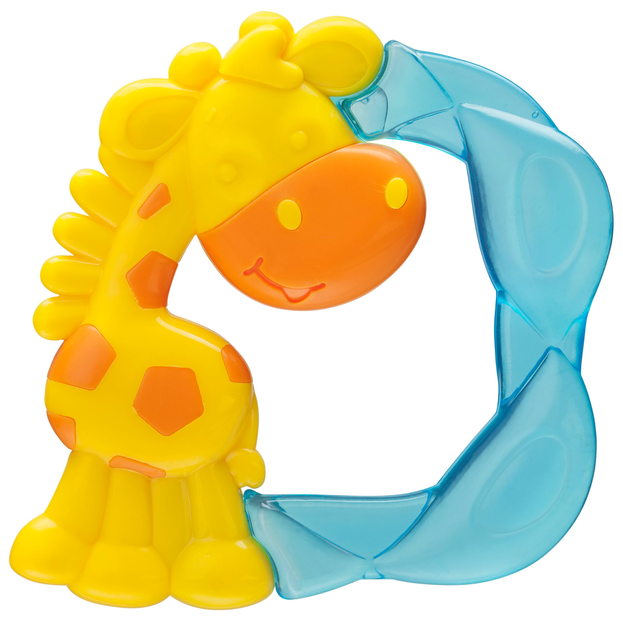 Playgro 0186336 Jerry Żyrafa chłodziwo gryzak, żółty/niebieski, mały