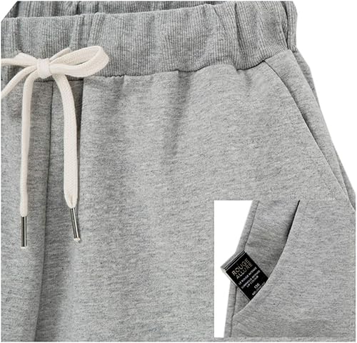 Miniatura 2 de Bermudas de punto con cordón para mujer, estilo casual, cintura elástica.