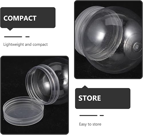 Miniatura 8 de IMIKEYA Globo de agua de Navidad, globo de agua, globo de plástico de Navidad con tapa de rosca, tarro de globo de agua rellenable transparente,