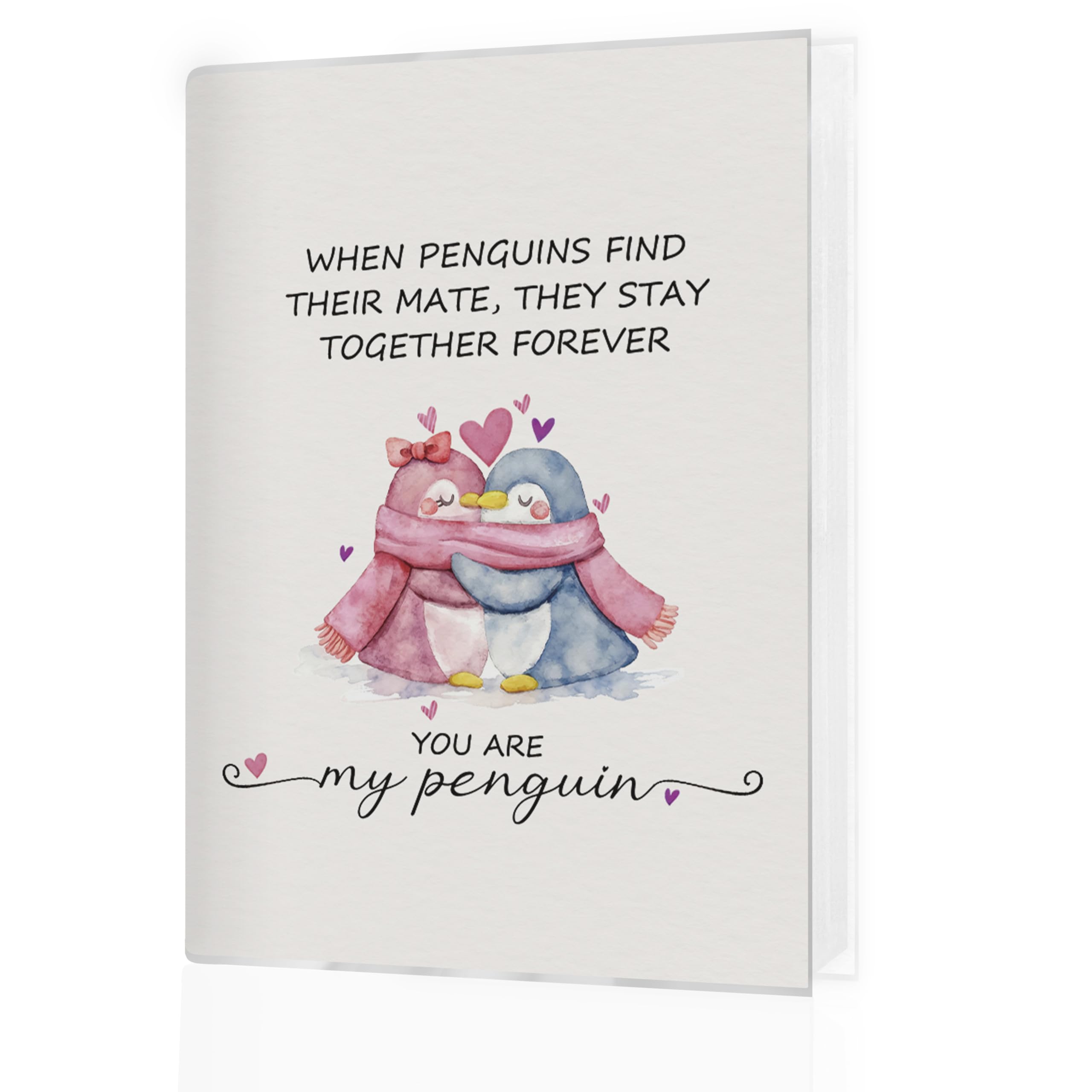 Valentinstags-Fotoalbum, 10 x 15 cm, Geschenk zum Jahrestag, Valentinstag, Geschenke für Freundin, Freund, You Are My Penguin, kleines Erinnerungs-Fotoalbum, Buch für 18 Taschen, für 36 Bilder