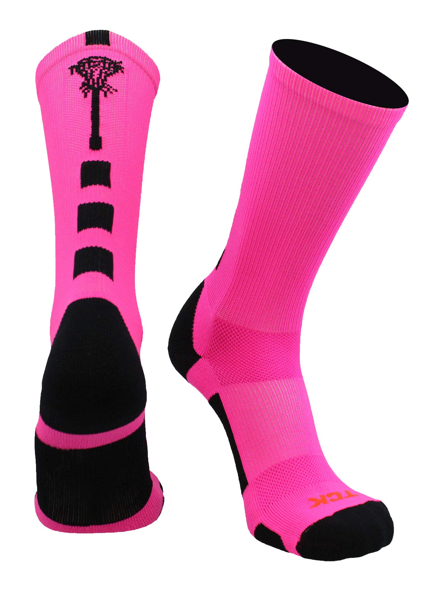 TCK Lacrosse Socks Midline Lacrosse Stick Logo Crew Socks Men Boys Girls Women