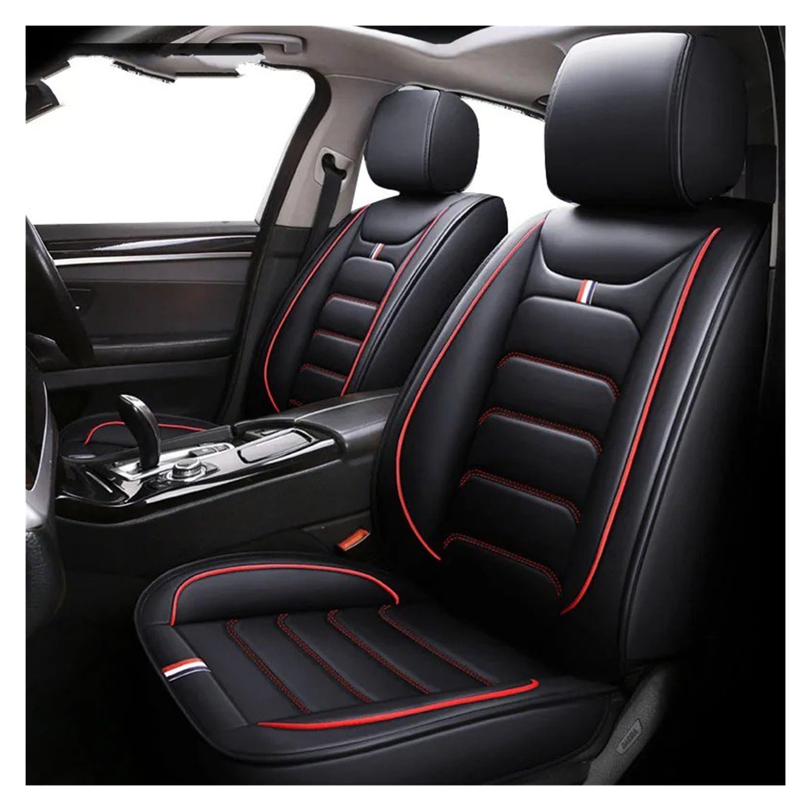 Autositzbezüge Für Foton Tunland Midi GT IM6 IM8 IX5 IX7 F9SUV G9SUV G5 G7 G9 V3 V5 Autositzbezug Autozubehör Innenausstattung (1 Sitz)(Black Red)