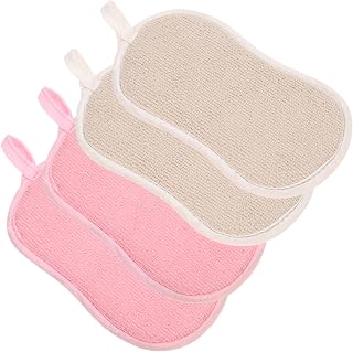 Dishes Scrub Sponges 4 Pcs Double Sided Dish Sponge Cleaning Scrubber Pan Scrubber Cleaning Sponges Bowl Sponges for