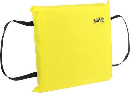 Miniatura 3 de Seachoice Cojín de flotación de espuma marina de emergencia, cuadrado, 15 pulgadas x 15 pulgadas, amarillo de seguridad