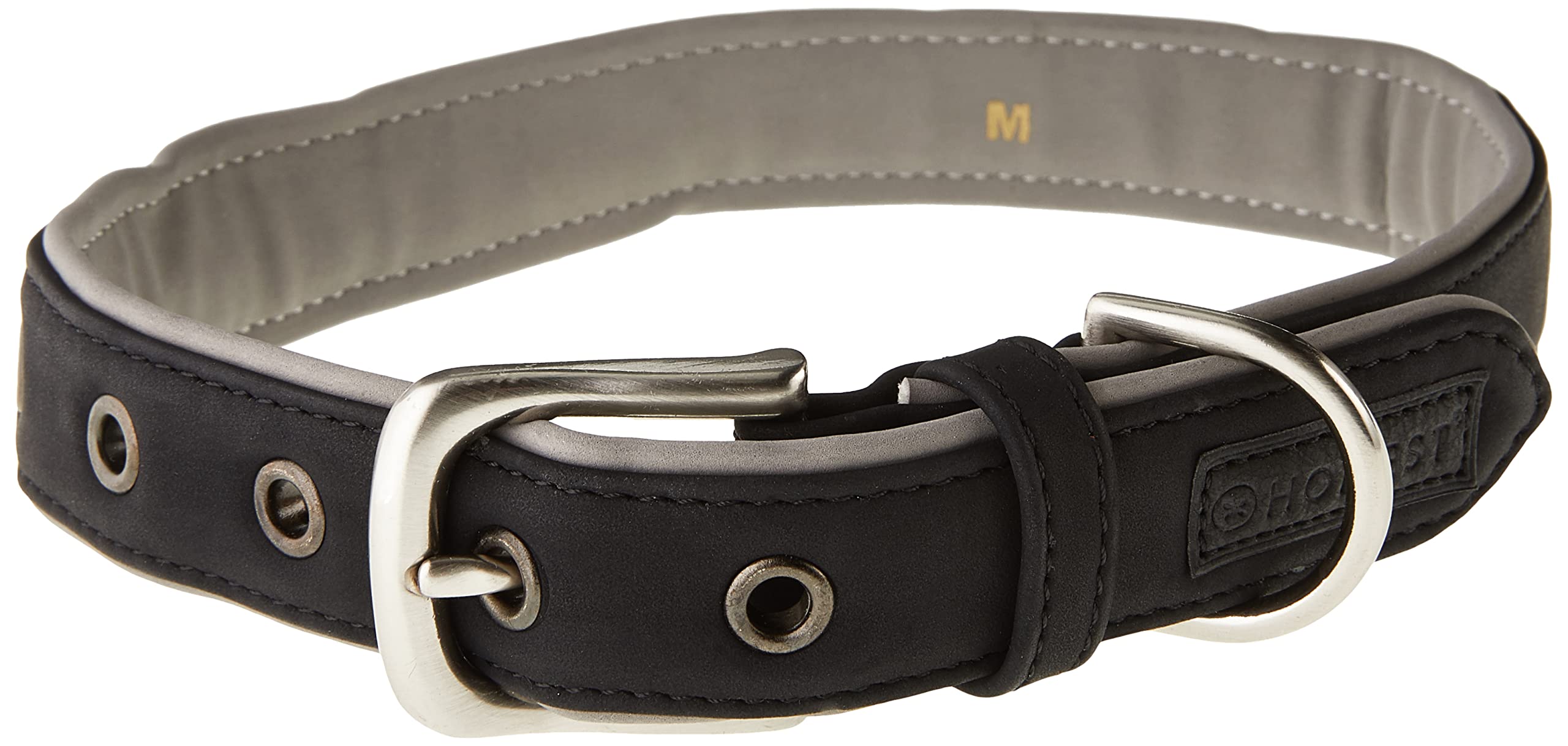 Collier pour chien HonestBaby le rembourrage anti irritations en daim vegan bicolore M