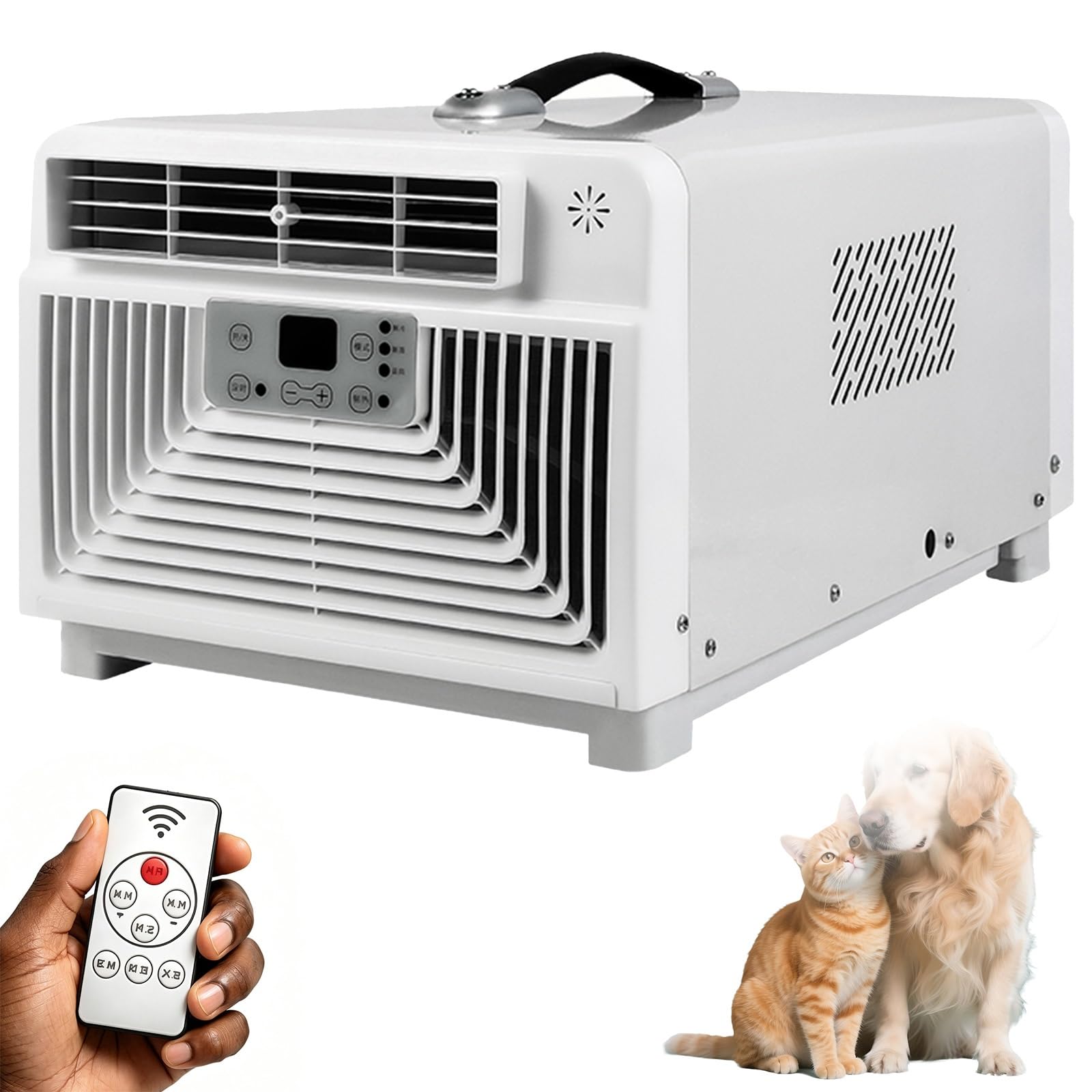 Vunhex One Color Portable Air Conditioner For Truck, Van And Car – 3400 Btu Fast Cooling Compressor Ac, No Draining Needed, 300W Low Power Standing Ac Unit For Over-The-Road Drivers, Camping