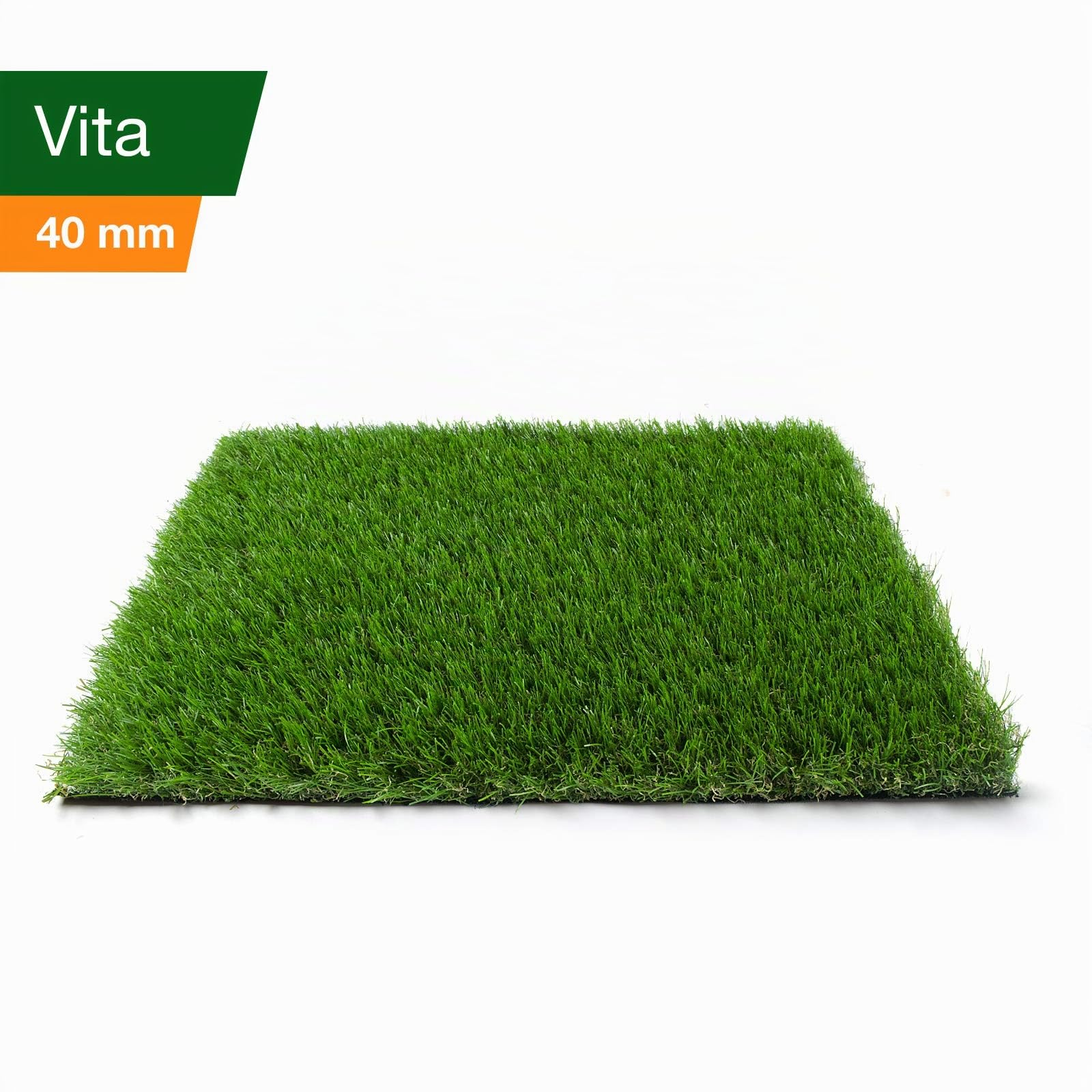 casa pura Prato artificiale | Prato sintetico per esterni in 6 spessori, erba naturale al metro, vita (40 mm), 200 x 550 cm
