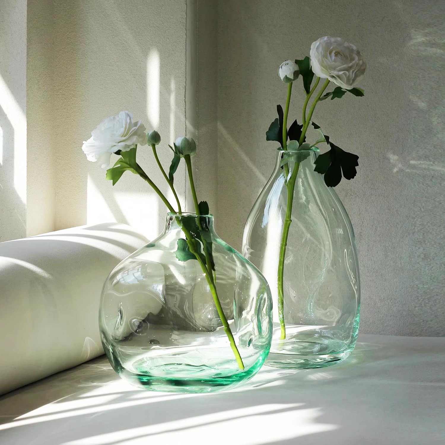 Vasi Trasparenti per centrotavola, Vaso Grande vasi di Fiori in Vetro per Bouquet, vasi in Vetro Decorazioni per la casa jarrones Moderni Decorativi,A