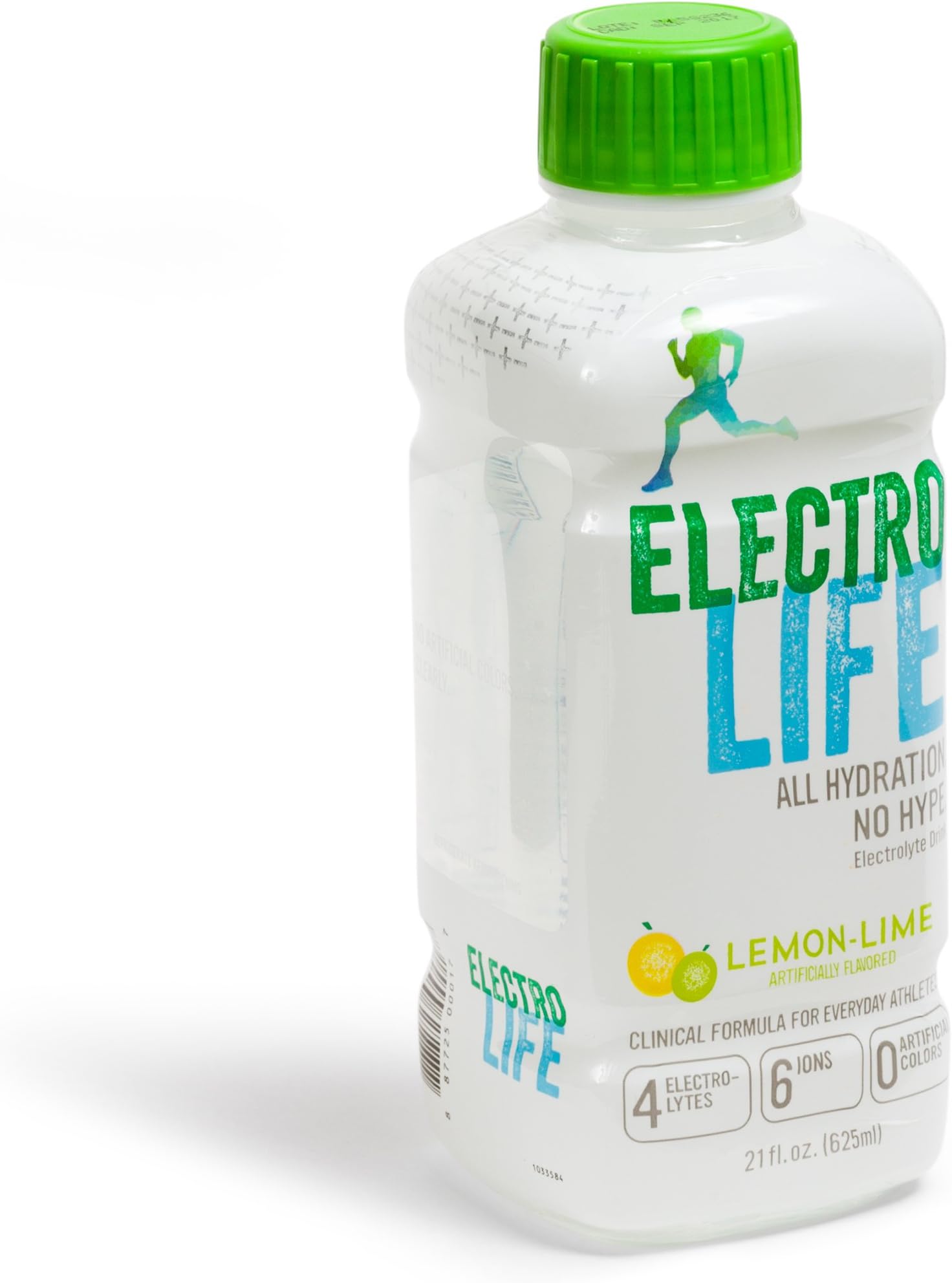 ElectroLife Clinical Grade Electrolyte Beverage for Rapid Hydration, Lemon Lime, 21-Ounce Bottles, Pack of 12