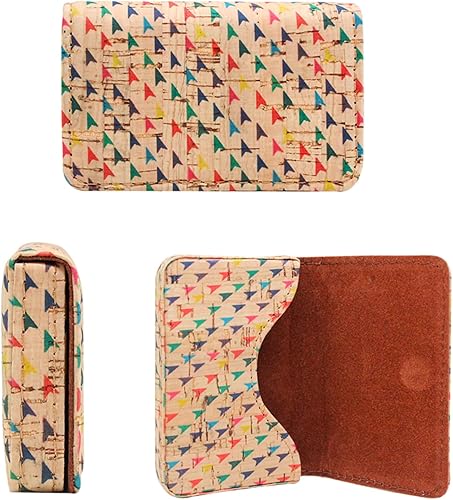 BOSHIHO diseño especial de corcho Business Card Case Eco-friendly Vegan Nombre titular de la tarjeta