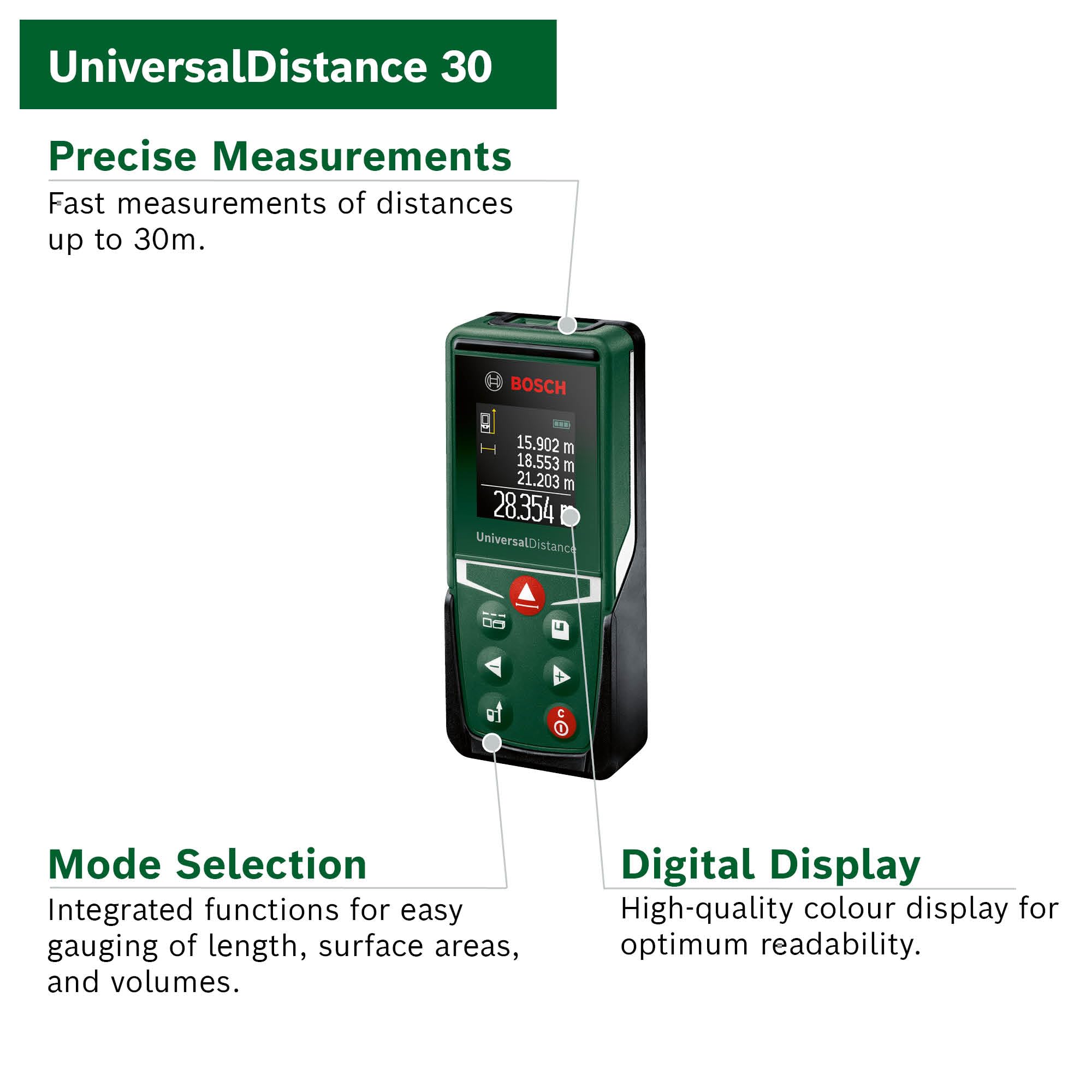 Bosch Universal Distance 30 lazer uzaklık ölçer