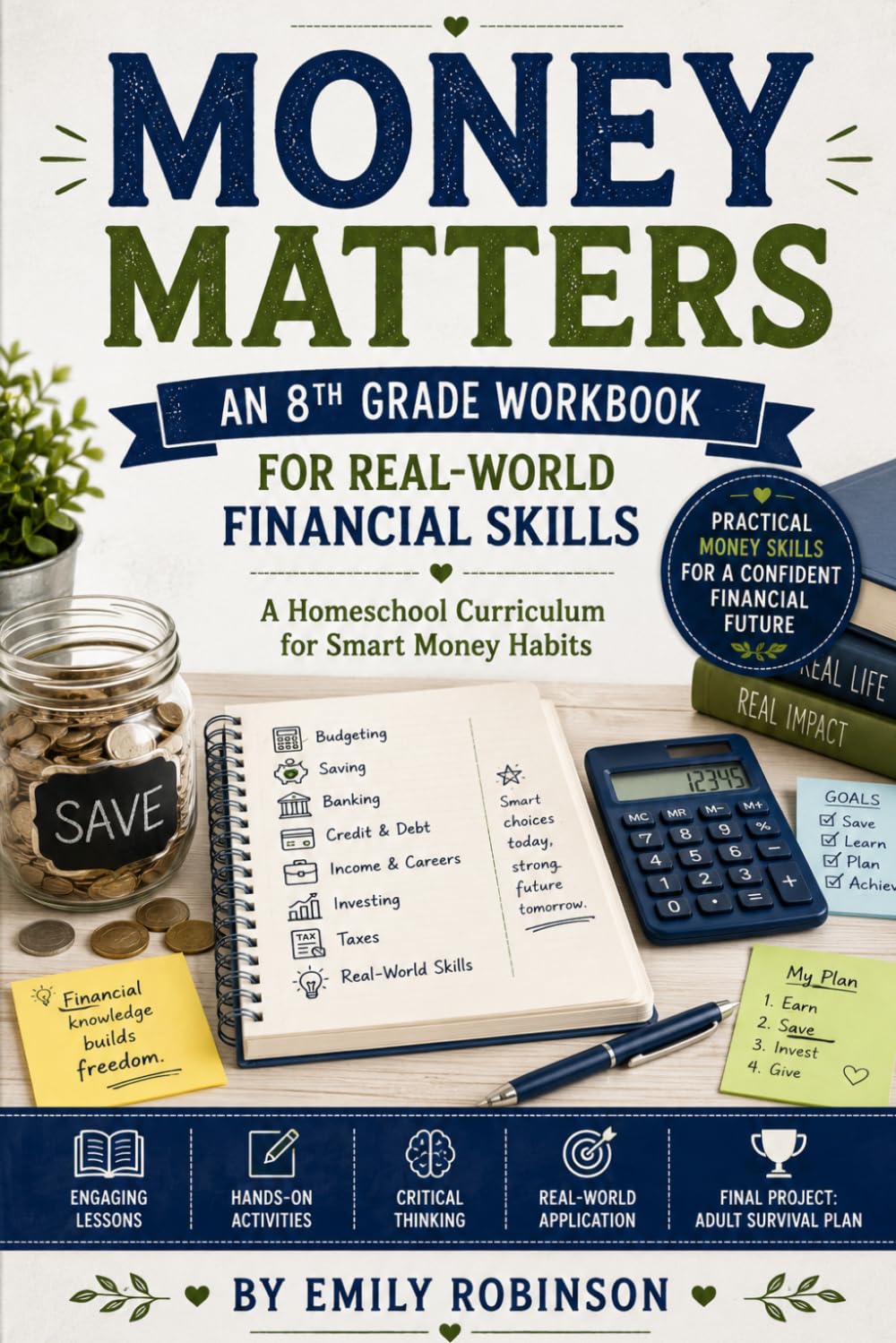Money Matters: An 8th Grade Workbook for Real-World Financial Skills: A Homeschool Curriculum for Smart Money Habits (The Homeschool Helper Series)