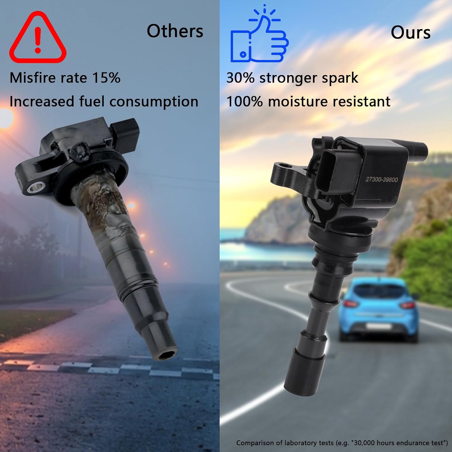 UF431 OEM Ignition Coil - Compatible with Kia 2003 2004 2005 2006 Sorento V6 3.5L - Replaces # UF431 GN10384 U4030